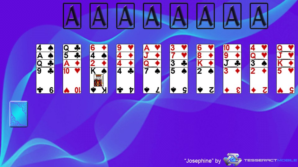 Example layout of the solitaire game Josephine.